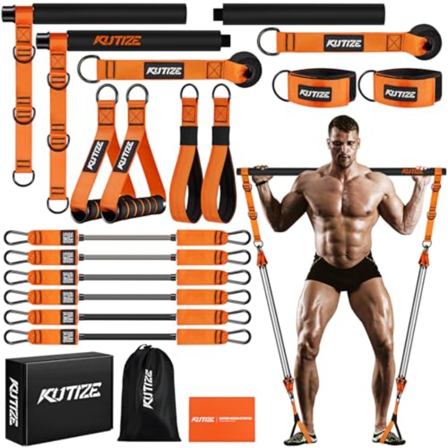 Pilates & Yoga En Talavera Raquel Díaz - Pilates Bar Kit with Resistance Bands,