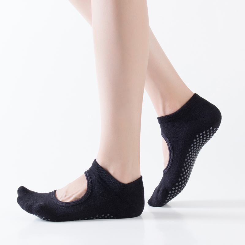 Pilates Yoga And Gym - Backless Women Pilates Socks Silicone Non-Slip