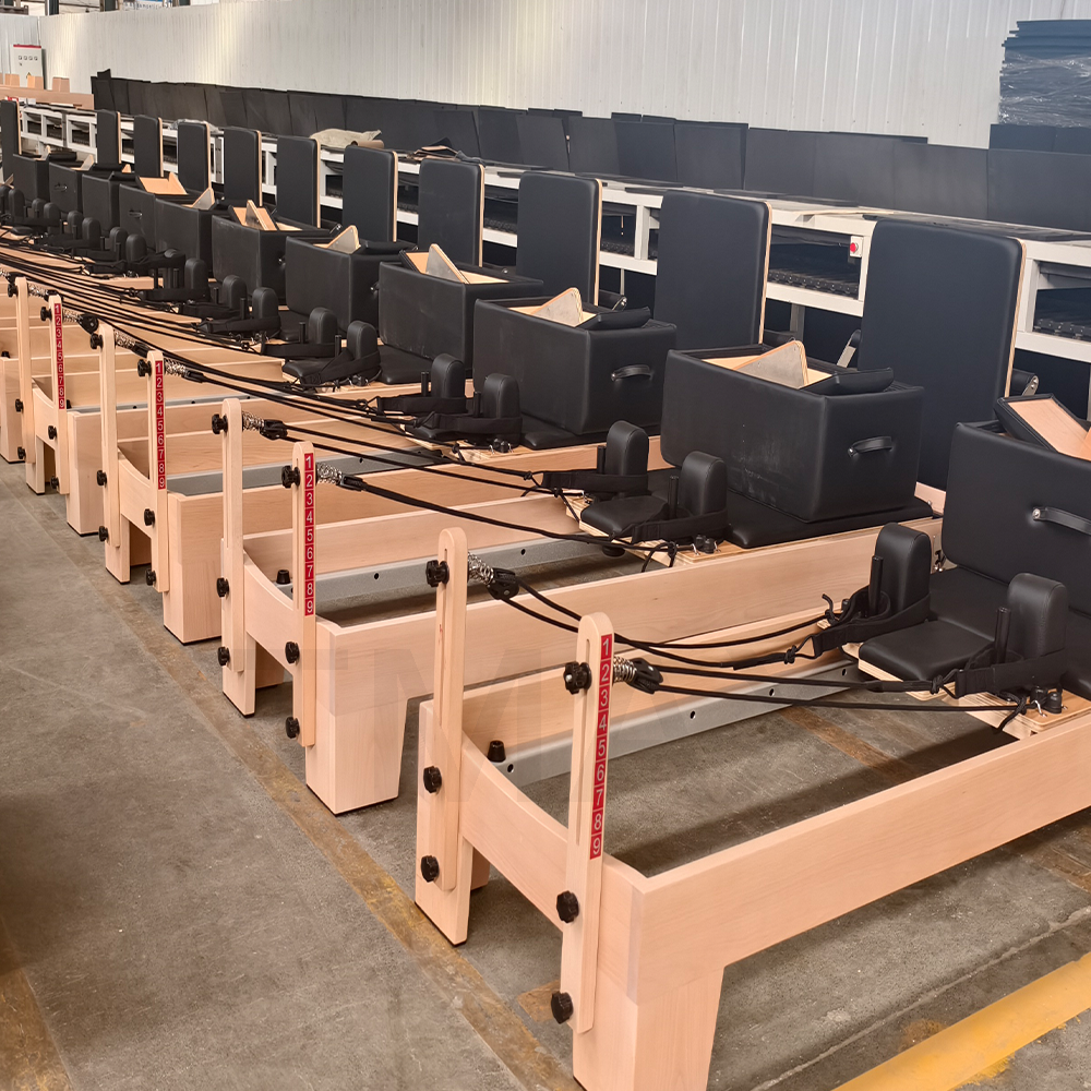 Pilate Yoga Workout - DZ132 Beech Wood Pilates Reformers Machine