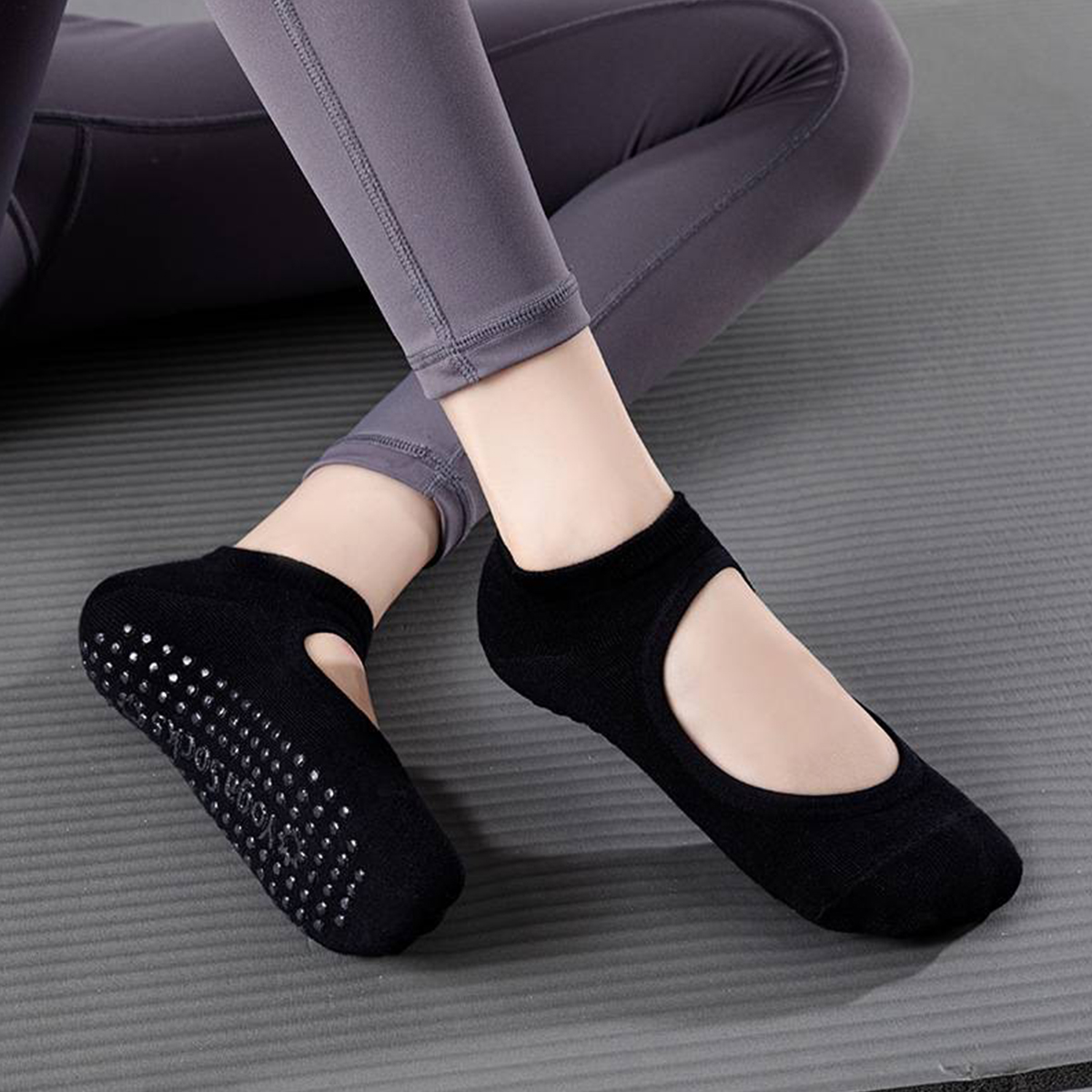Pilates With Yoga - Non-Slip Yoga Socks for Women –