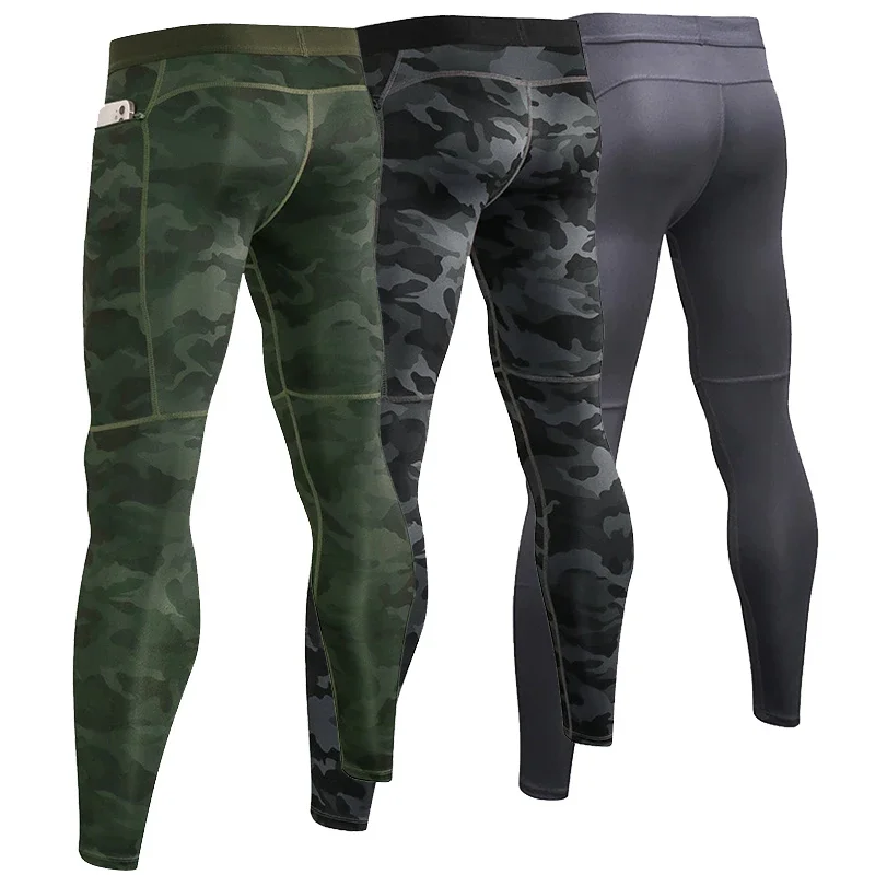 Pilates Yoga Leggings - Compression Pants Mens Quick Dry Fit