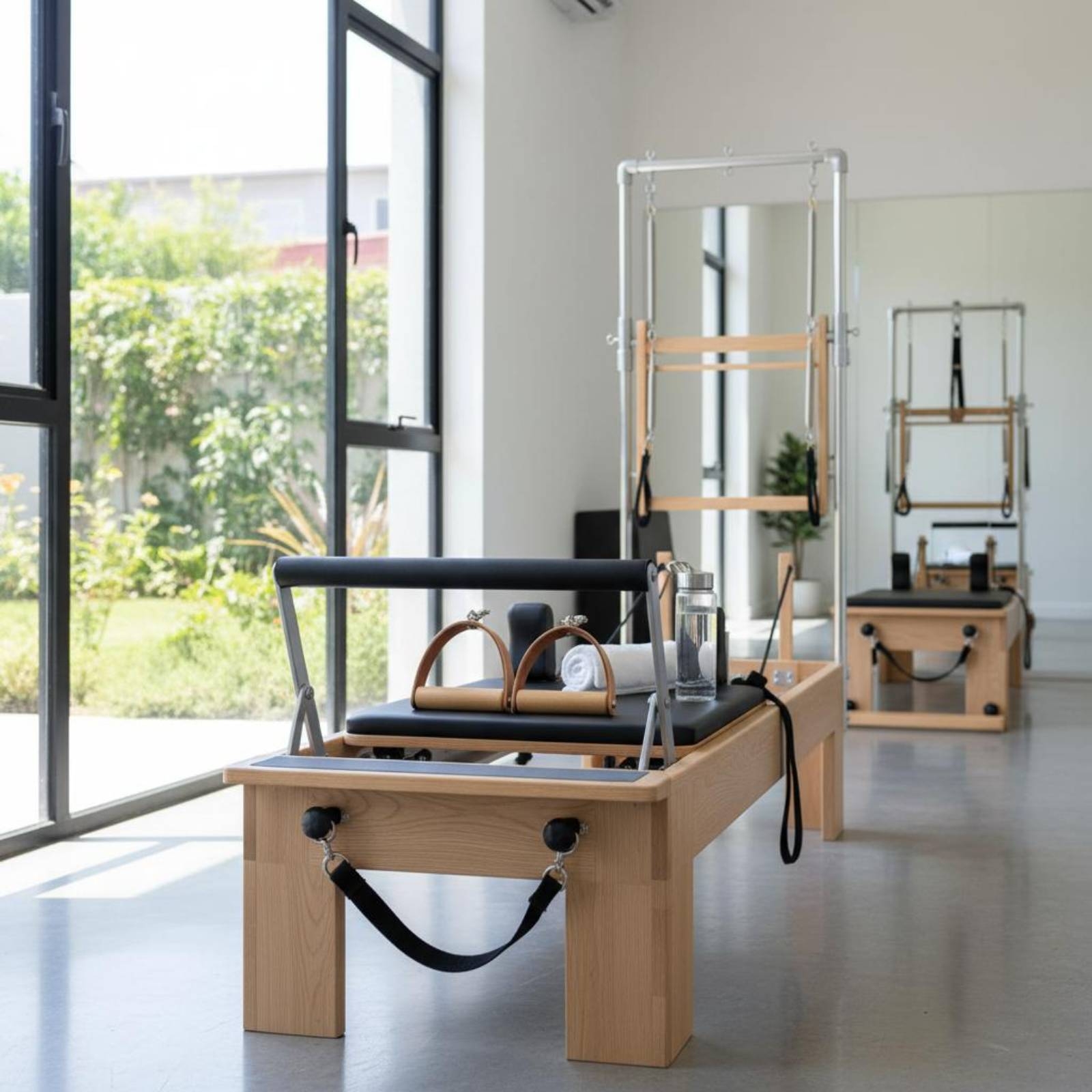 2 Pieces Leather Wood Handles  - Pilates & Yoga En Talavera Raquel Díaz ulasan dan harga