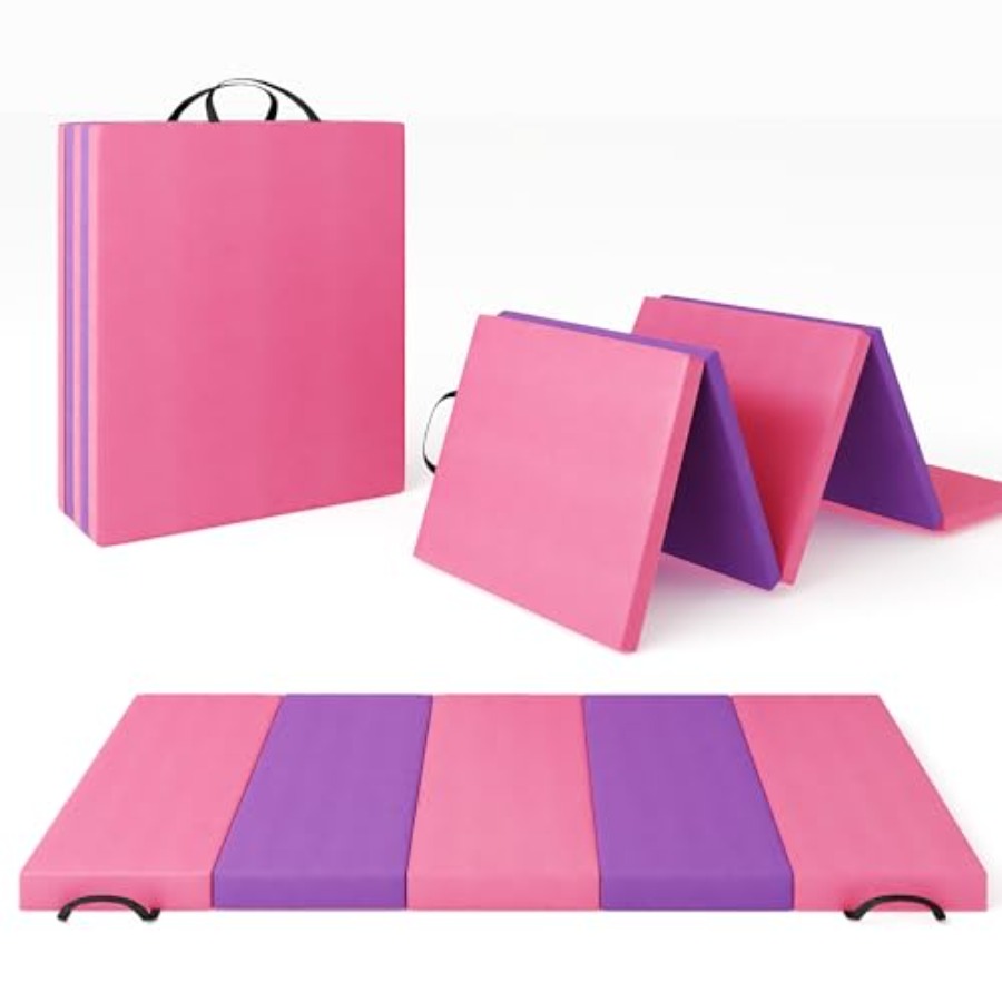 Folding Gymnastics Mat, Exerci - Pilates With Yoga ulasan dan harga