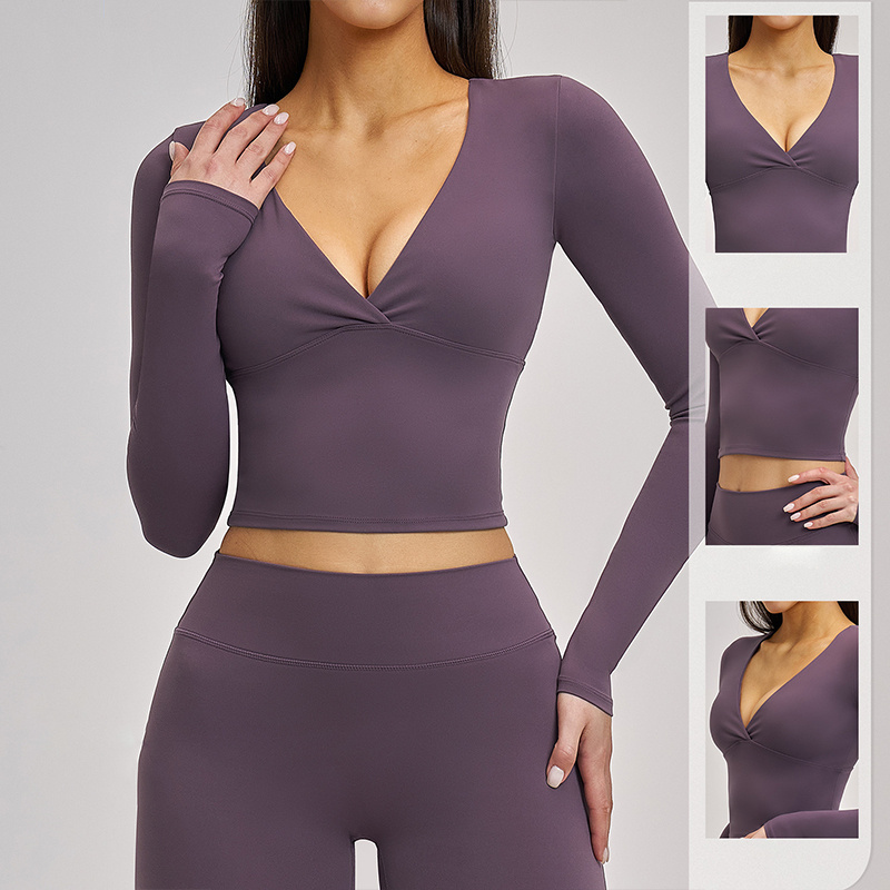 SVEIC Yoga Long Sleeve V Neck  - Pilates V Yoga ulasan dan harga