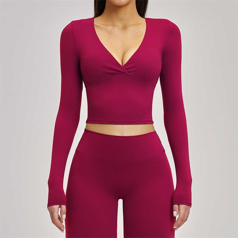 SVEIC Yoga Long Sleeve V Neck  - Pilates V Yoga ulasan dan harga
