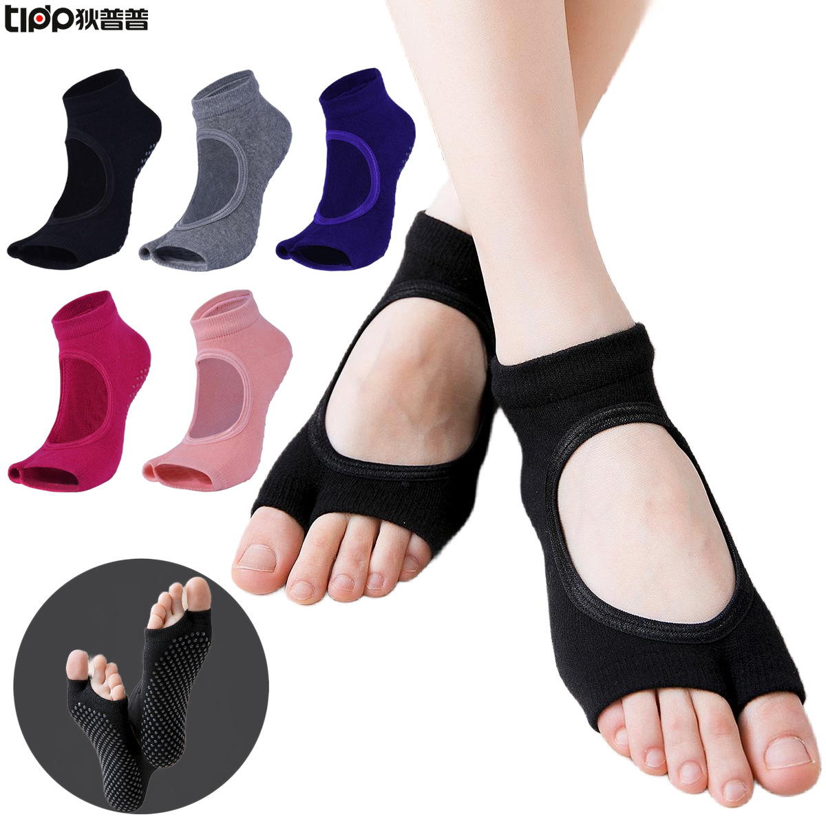 Non-Slip Split-Toe Yoga Socks  - Pilates Yoga And Gym ulasan dan harga