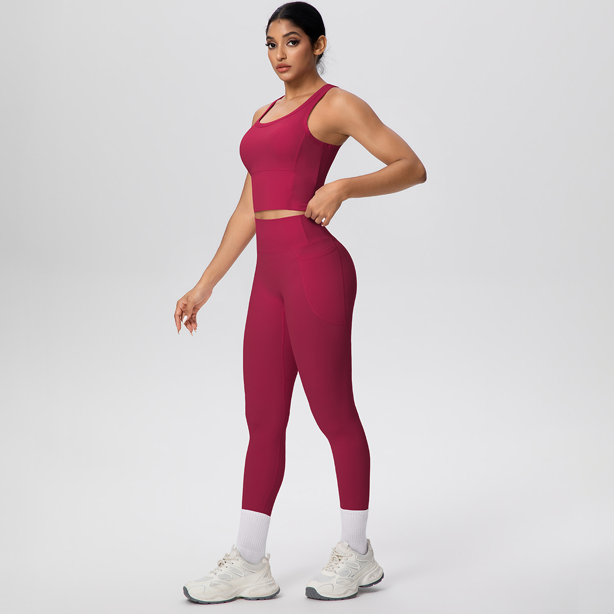 Sport Leggings Yoga Set Women  - Pilates Yoga Leggings ulasan dan harga