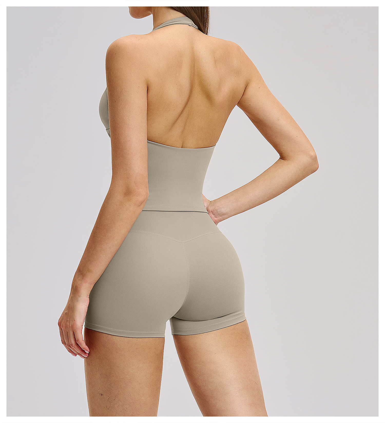 Sexy V-Neck Beautiful Back Hig - Pilates V Yoga ulasan dan harga