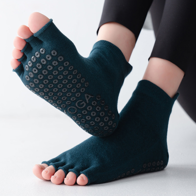 Yoga Socks Half Toe Anti-Slip  - Pilates Yoga And Gym ulasan dan harga