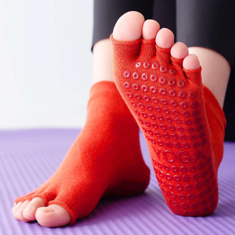 Yoga Socks Half Toe Anti-Slip  - Pilates Yoga And Gym ulasan dan harga