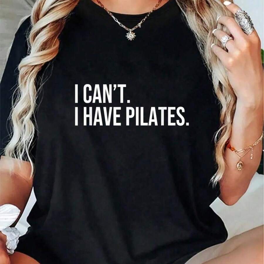 100% Cotton Casual Short Sleev - Pilates & Yoga En Talavera Raquel Díaz ulasan dan harga
