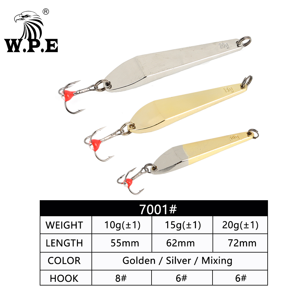 W.P.E Ice Fishing Lure 1pcs 5g - Balance Board Wobble ulasan dan harga