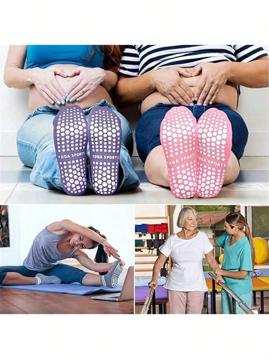5 Pairs Women Double Stripe No - Pilates With Yoga ulasan dan harga