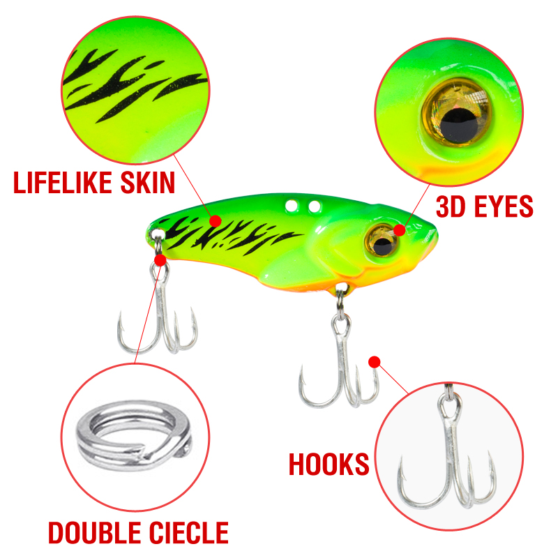 6PCS Metal VIB Lure 5g 7g 10g  - Balance Board Wobble ulasan dan harga