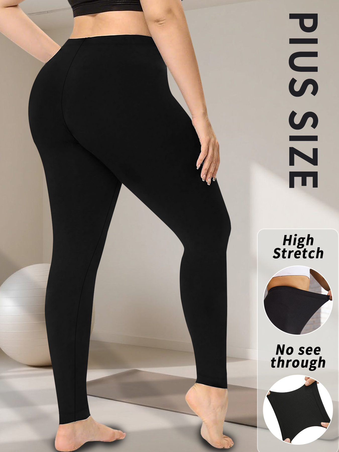Plus Size Super Soft Sport Leg - Pilates Yoga Leggings ulasan dan harga