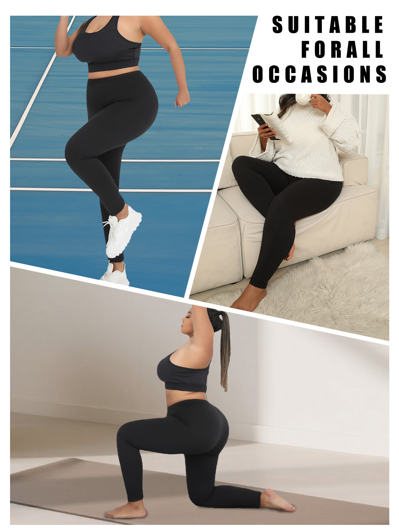 Plus Size Super Soft Sport Leg - Pilates Yoga Leggings ulasan dan harga