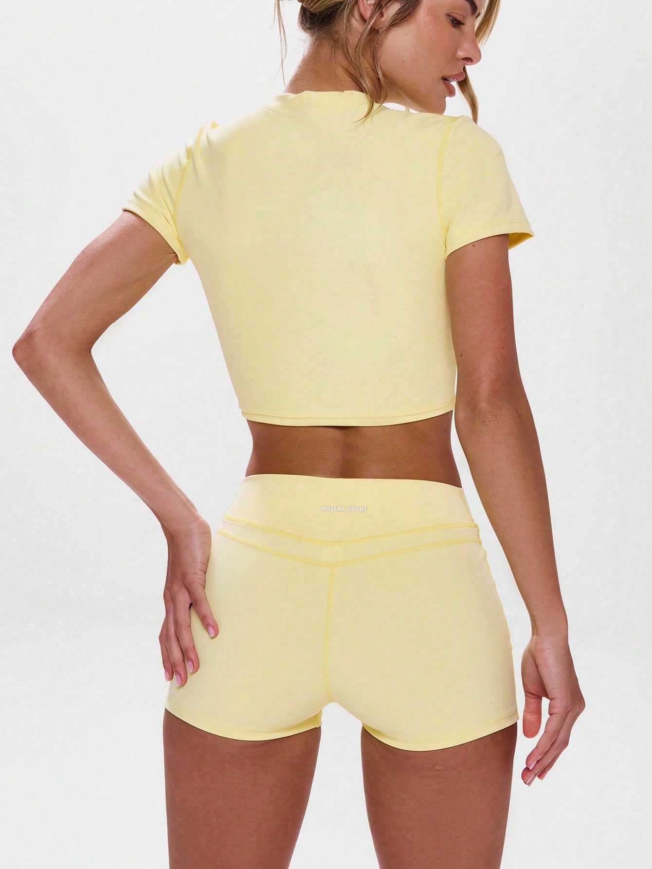 Sport Crew Neck Short Sleeve F - Pilate Yoga Workout ulasan dan harga