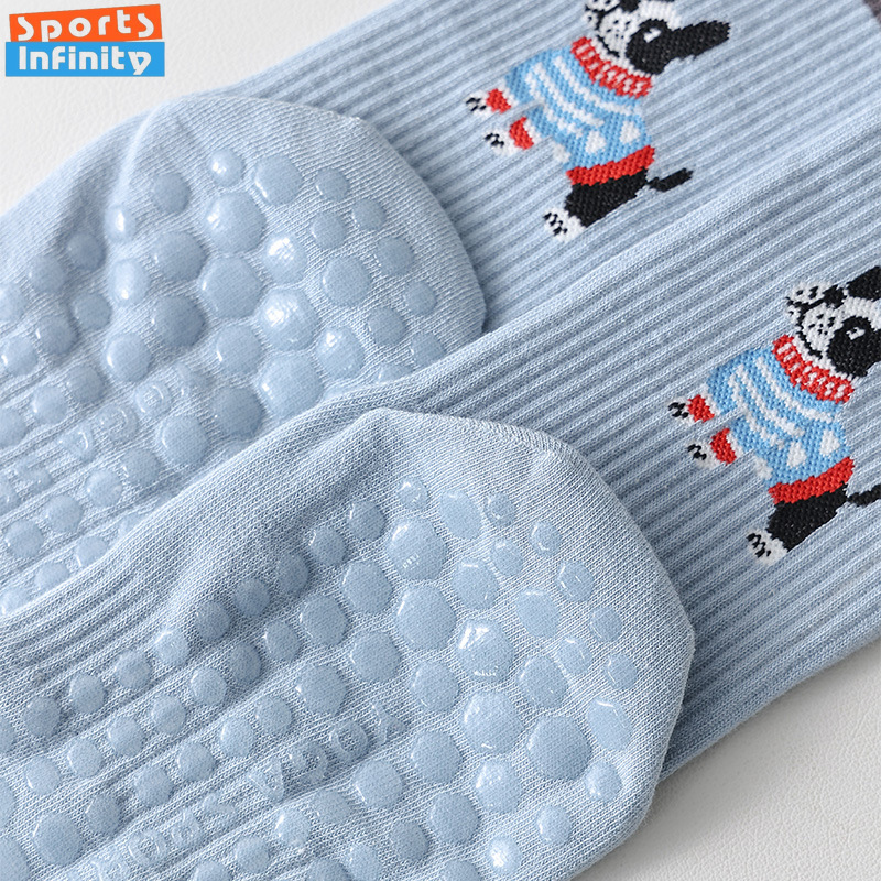 Cute Dog Print Yoga Socks Anti - Pilate Yoga Workout ulasan dan harga