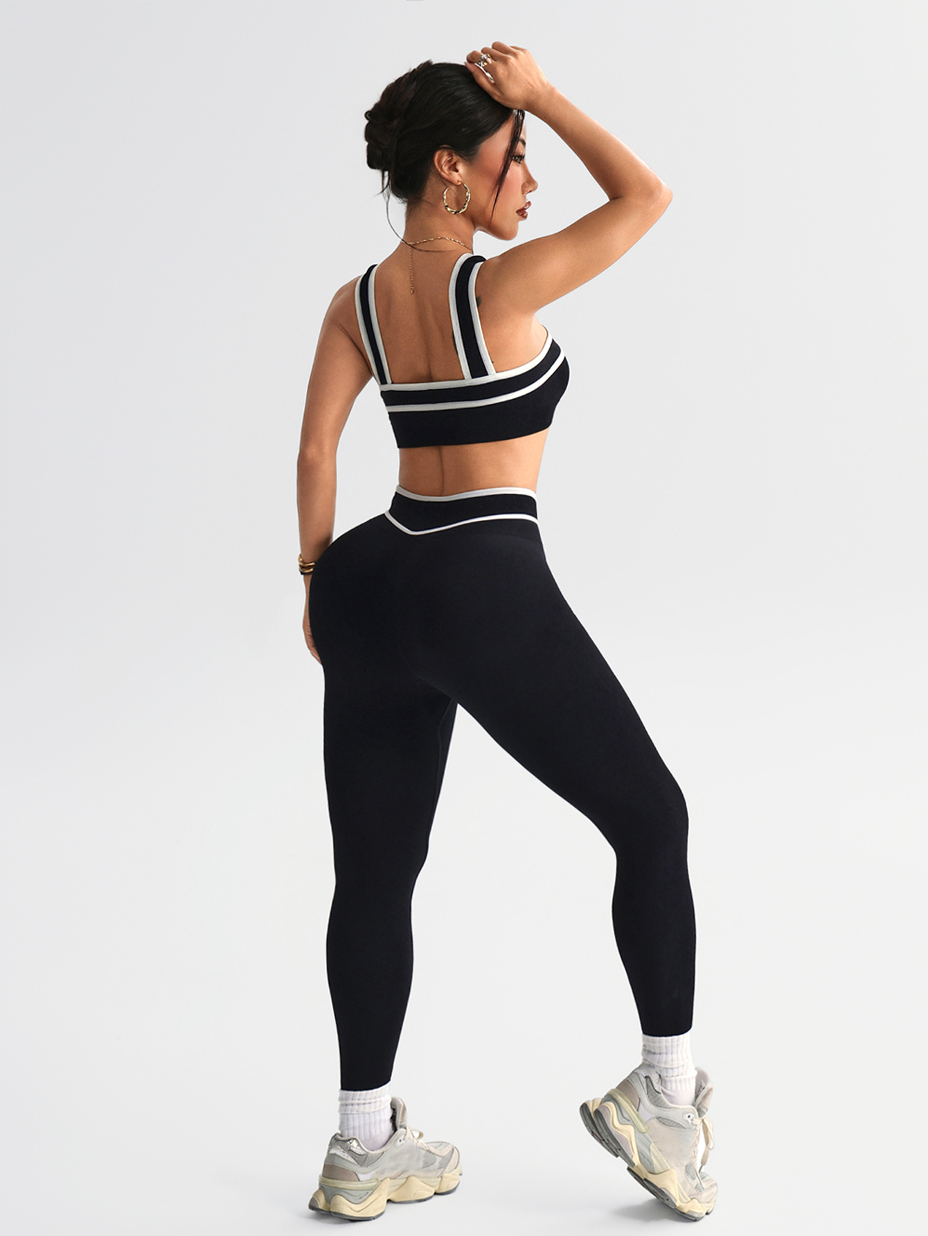2 pcs Women Seamless Yoga Sets - Pilates Yoga Leggings ulasan dan harga