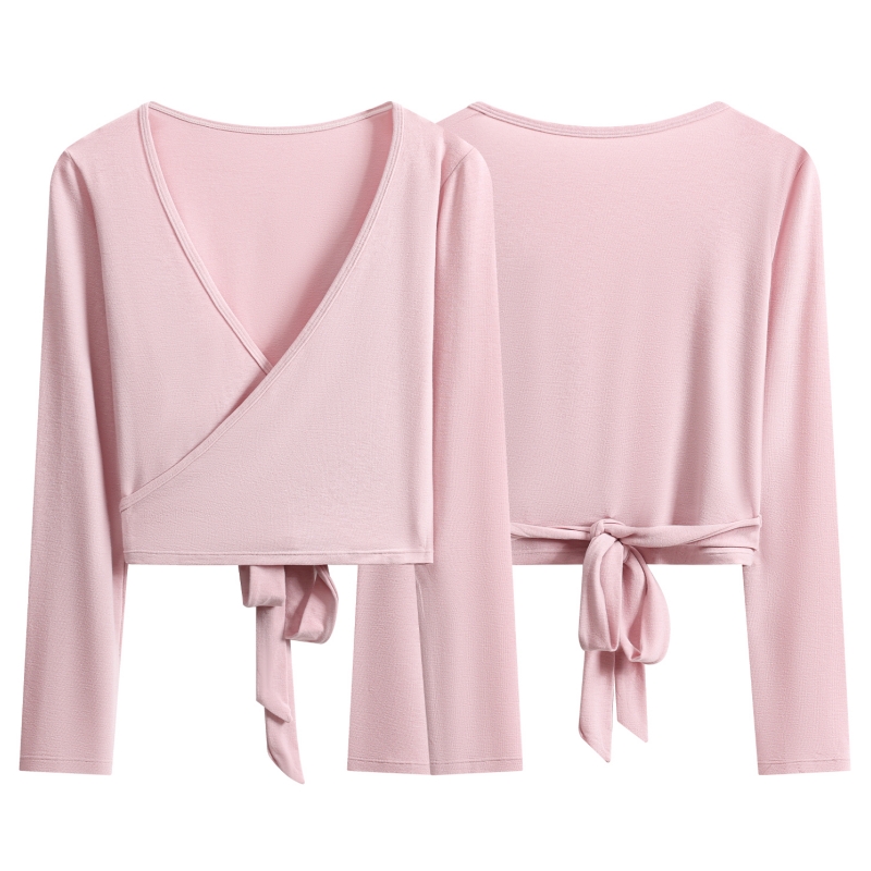 DRUR Long Sleeve Wrap Yoga Top - Pilates V Yoga ulasan dan harga