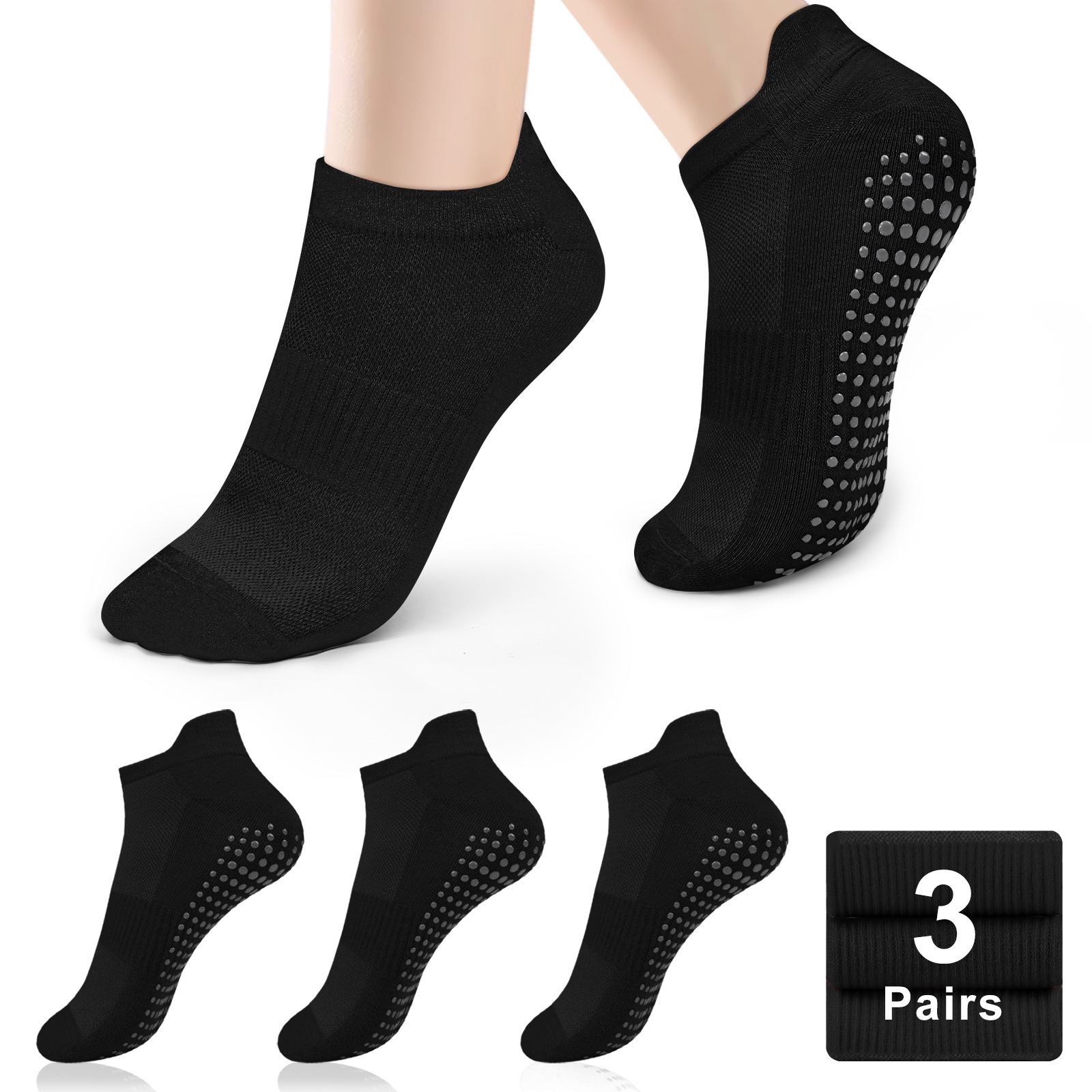 3 Pairs Yoga Socks Women Cotto - Pilates Yoga And Gym ulasan dan harga