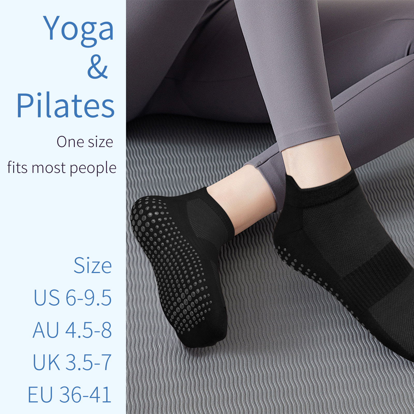 3 Pairs Yoga Socks Women Cotto - Pilates Yoga And Gym ulasan dan harga