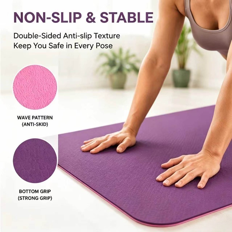 Yoga Mats Anti-slip Sport Fitn - Pilates With Yoga ulasan dan harga